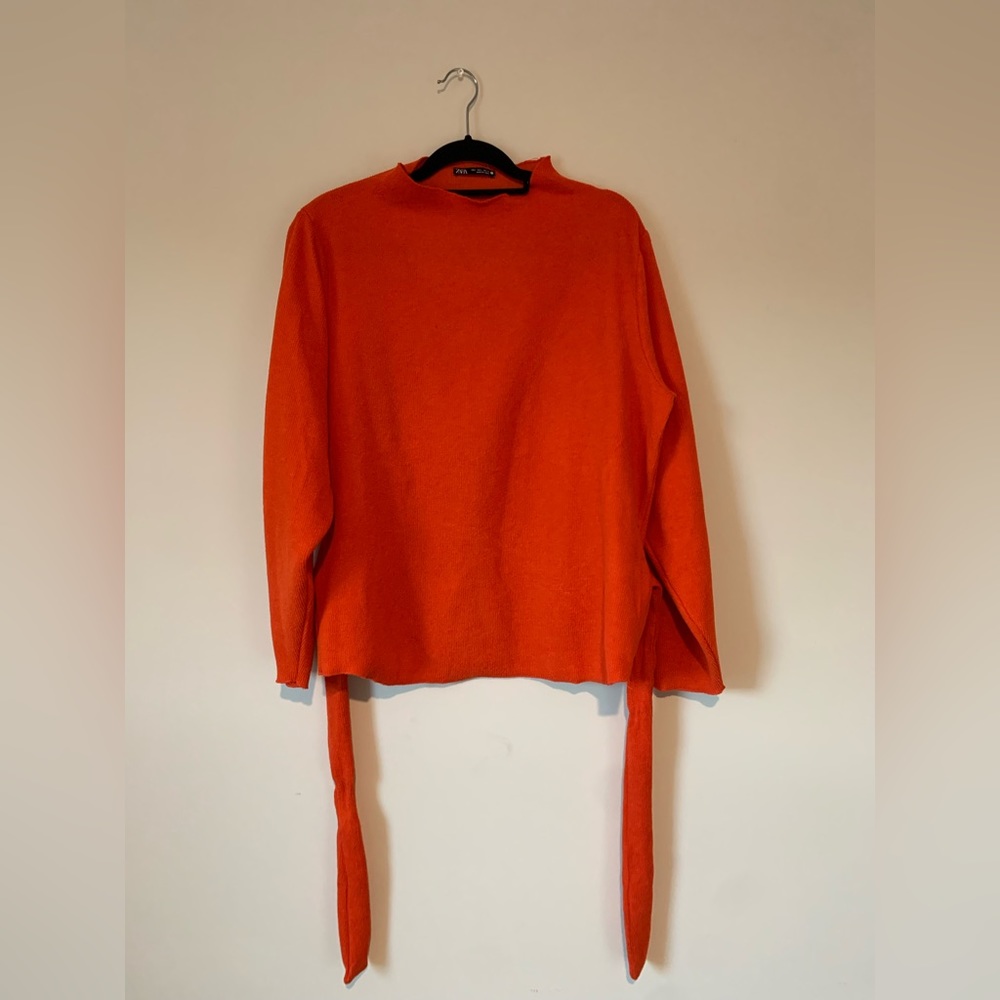 ZARA orange red sweater - Women’s L